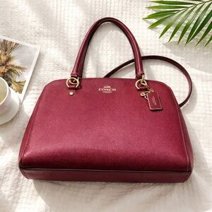 Coach Burgundy Satchel Bag